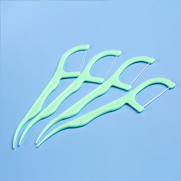 Dental Floss Picks Toothpicks Sticks 40 Counts Green