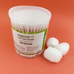 Cylinder Bamboo Swabs 150 pieces of cotton swabs