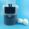 Black cotton swabs paper stick cotton buds 200PCS