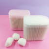 Frosted square box of colored cotton swabs 200 piece