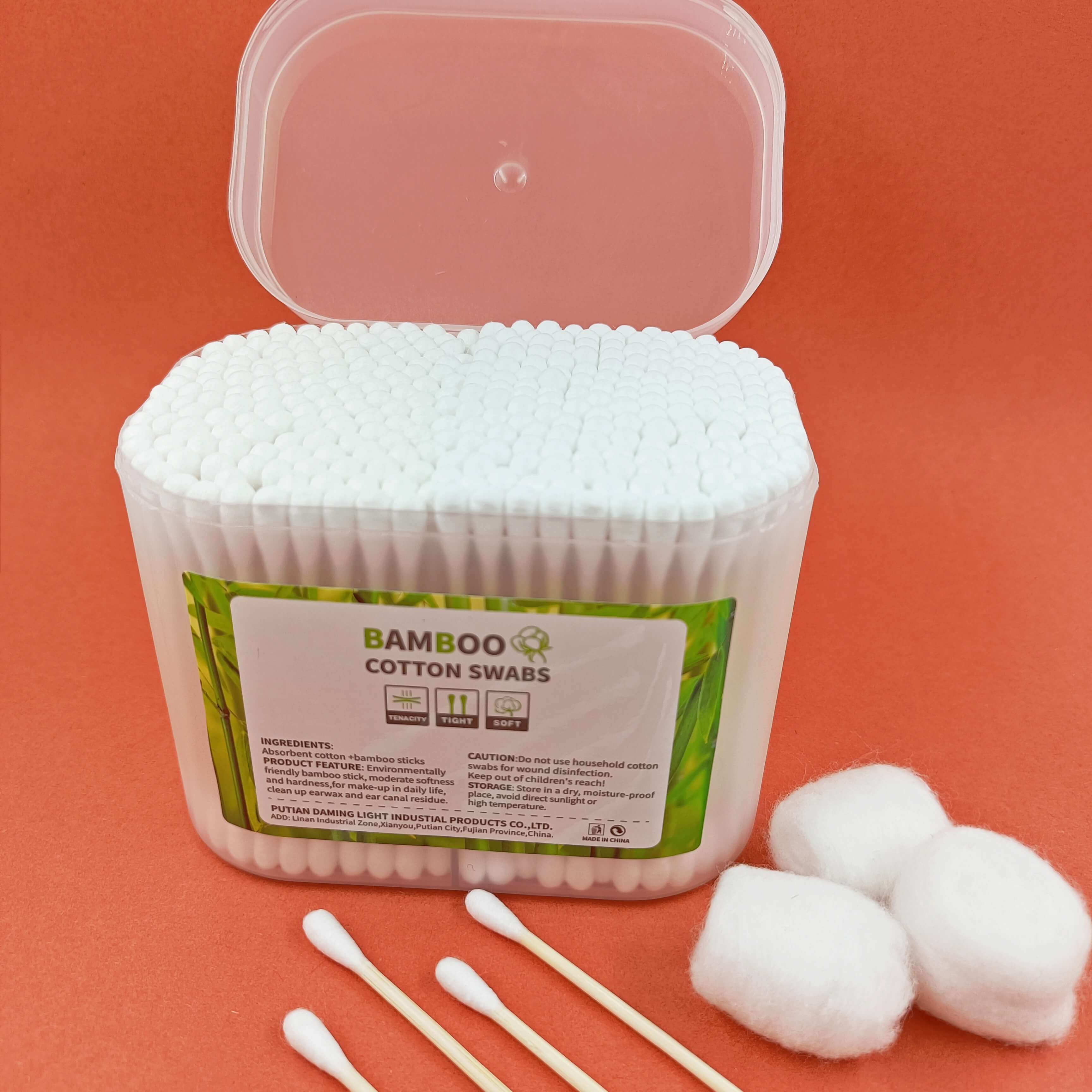 Bamboo stick cotton swabs 300 Pieces Bathroom