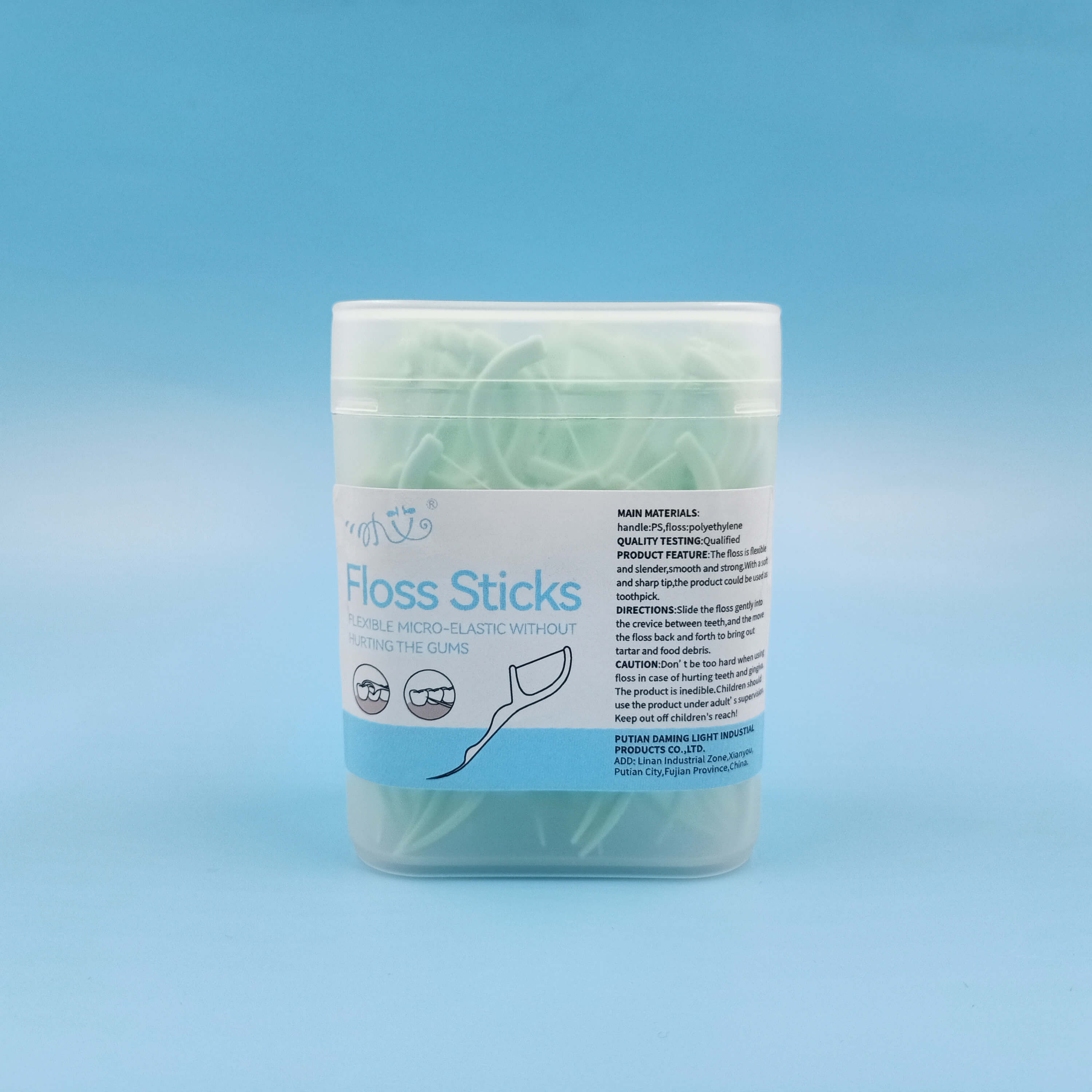 Toothpicks Sticks Floss for Family and Travel 60Count