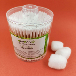 Transparent box Environmental friendly paper Stick Cotton swabs 200 PCS