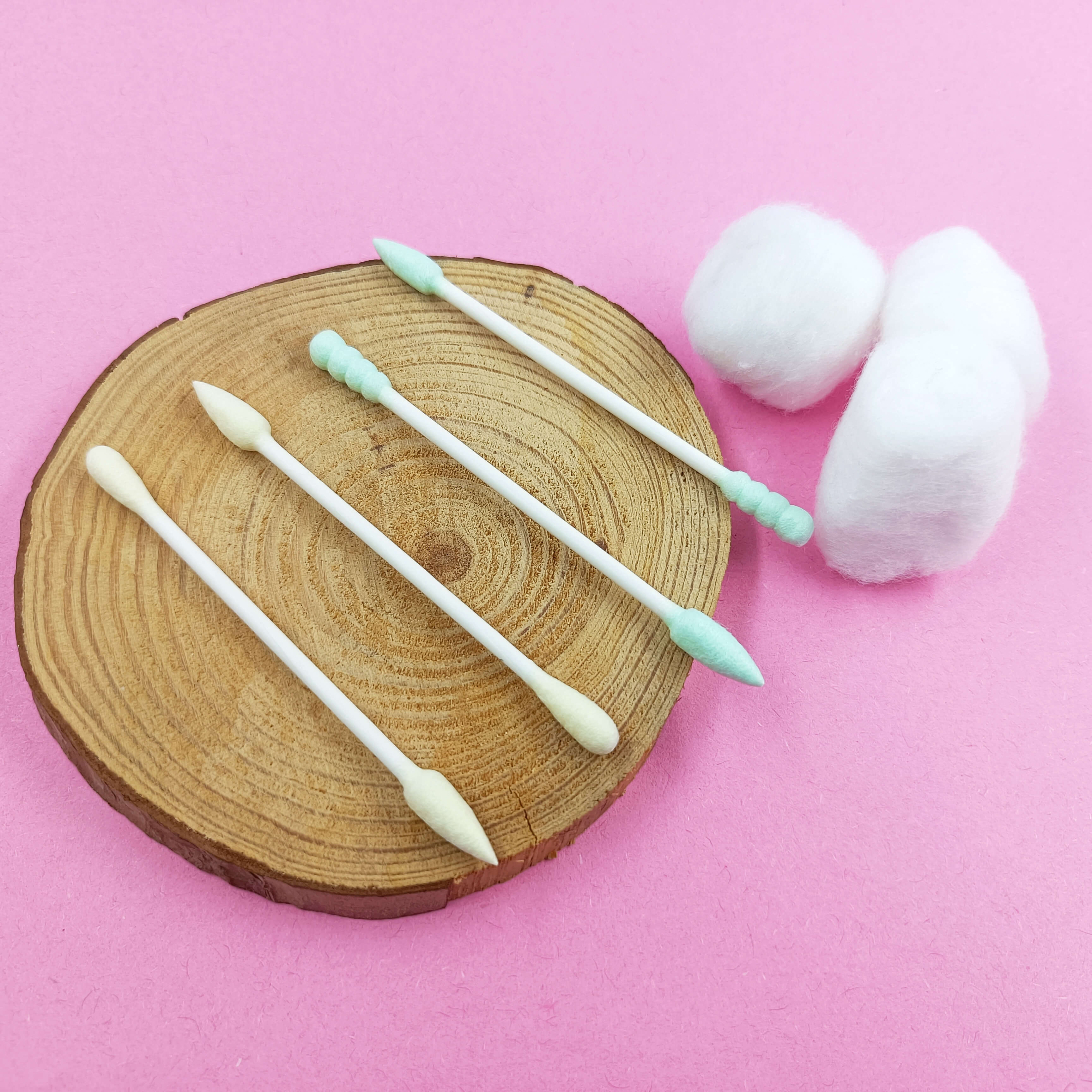 Color Cotton Swab Daily Makeup Cleaning 300-2