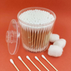 Transparent box Environmental friendly paper Stick Cotton swabs 200 PCS